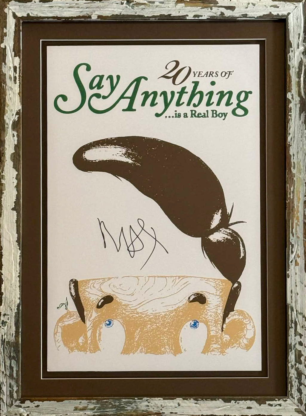 Say Anything – …Is a Real Boy 20th Anniversary Poster (Signed by Max Bemis)