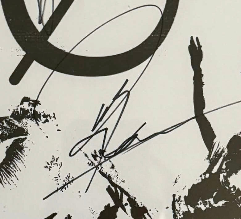 Underoath Blind Obedience Tour Signed Poster + VIP Pass (Denver 2023) – Framed