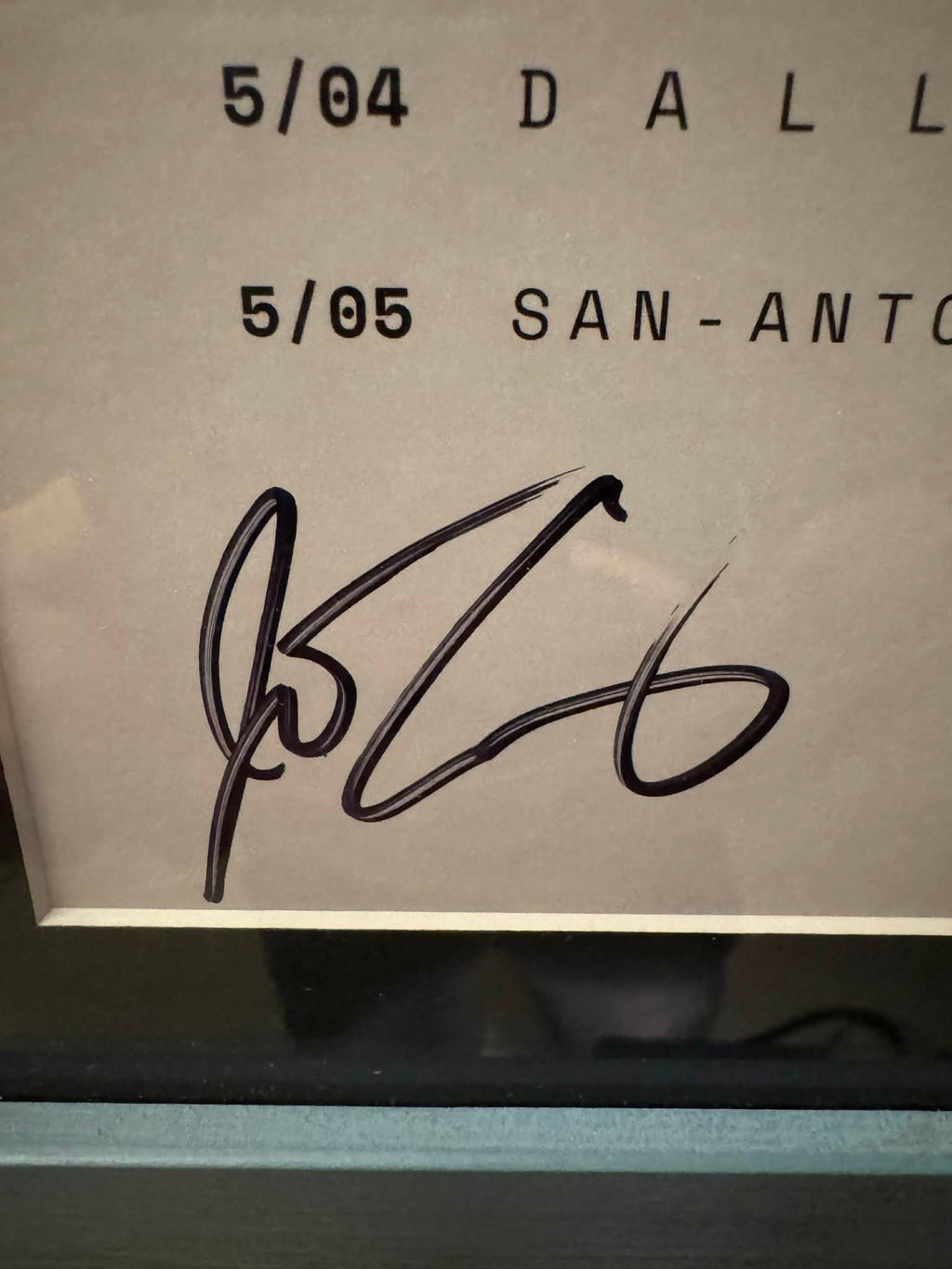 ERRA – Cure North America Tour 2024 Signed Poster | Denver Show | Professionally Frame