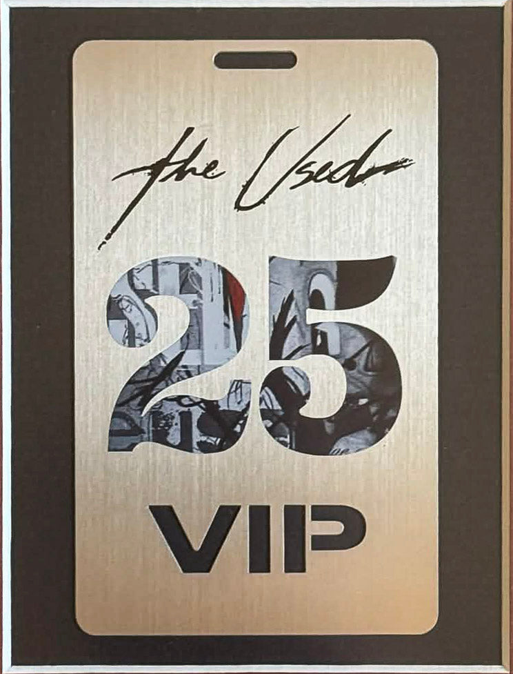 The Used 25th Anniversary Signed Poster – Lies for the Liars Night – Framed w/ VIP Pass